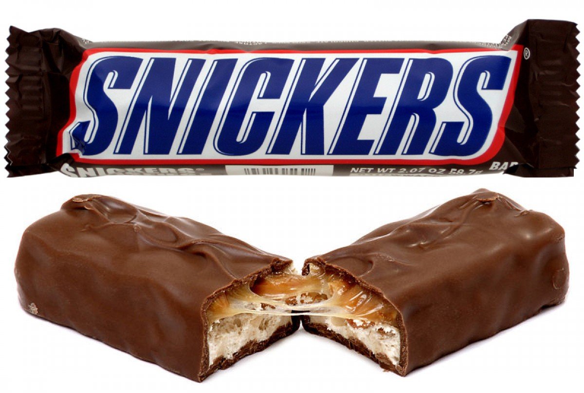 Шоколадный батончик snickers 50гр